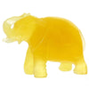 Figurine Superb Quality Handmade Natural Carved Elephant made of Genuine Baltic Amber - CRV95