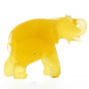 Figurine Superb Quality Handmade Natural Carved Elephant made of Genuine Baltic Amber - CRV96