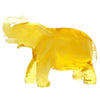 Figurine Superb Quality Handmade Natural Carved Elephant made of Genuine Baltic Amber - CRV97