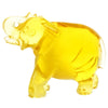 Figurine Superb Quality Handmade Natural Carved Elephant made of Genuine Baltic Amber - CRV98