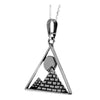 925 Sterling Silver Pyramid Pendant - EPD0236