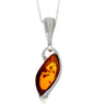 Load image into Gallery viewer, 925 Sterling Silver &amp; Genuine Baltic Amber Classic Pendant - G202