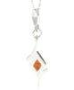 Load image into Gallery viewer, 925 Sterling Silver &amp; Genuine Baltic Amber Classic Pendant - G204