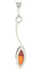 Load image into Gallery viewer, 925 Sterling Silver &amp; Genuine Baltic Amber Classic Pendant - G206