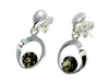 925 Sterling Silver & Baltic Amber Modern Drop Earrings GL147