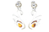 Load image into Gallery viewer, 925 Sterling Silver &amp; Baltic Amber Swan Stud Earrings GL149