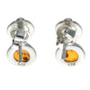 Load image into Gallery viewer, 925 Sterling Silver &amp; Genuine Baltic Amber Modern Drop Earrings - GL168