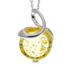 Load image into Gallery viewer, 925 Sterling Silver &amp; Genuine Baltic Amber Modern Pendant - GL2043