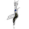 Load image into Gallery viewer, 925 Steling Silver &amp; Genuine Baltic Amber Humming Bird Pendant - GL2050