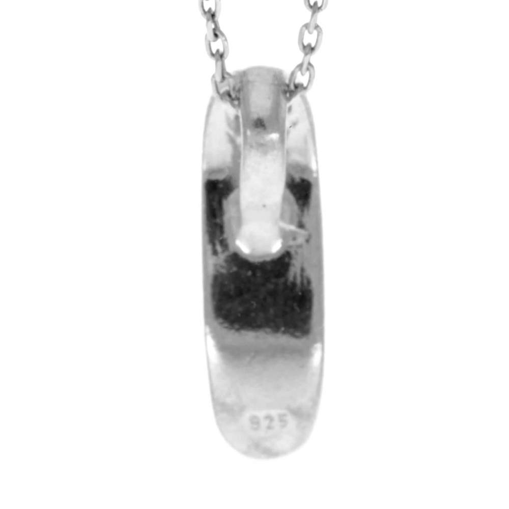 925 Sterling Silver & Genuine Baltic Amber Modern Drop Pendant GL241