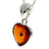 Load image into Gallery viewer, 925 Sterling Silver &amp; Genuine Baltic Amber Classic Heart Pendant - GL256B