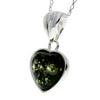 Load image into Gallery viewer, 925 Sterling Silver &amp; Genuine Baltic Amber Classic Heart Pendant - GL256B