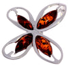 Load image into Gallery viewer, 925 Sterling Silver &amp; Genuine Baltic Amber Modern Butterfly Pendant - GL316