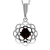 Load image into Gallery viewer, 925 Sterling Silver &amp; Genuine Baltic Amber Modern Flower Pendant -GL370