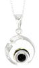 Load image into Gallery viewer, 925 Sterling Silver Modern Pendant with Baltic Amber - GL382