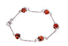 Load image into Gallery viewer, 925 Sterling Silver &amp; Baltic Amber Modern Bracelet - GL516