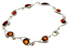 Beautiful Designer Silver Bracelet set with Baltic Amber - GL529 - SilverAmberJewellery