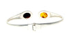 Load image into Gallery viewer, Beautiful Designer Silver Bracelet set with Baltic Amber - GL540 - SilverAmberJewellery