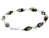 Beautiful Designer Silver Bracelet set with Baltic Amber - GL543