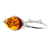 Load image into Gallery viewer, 925 Sterling Silver &amp; Baltic Amber Classic Solid Bangle - GL546