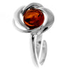 Load image into Gallery viewer, 925 Sterling Silver &amp; Genuine Baltic Amber Modern Adjustable Ring - GL750