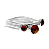Load image into Gallery viewer, 925 Sterling Silver &amp; Genuine Baltic Amber Classic 3 Rings Set - GL753