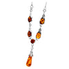 Load image into Gallery viewer, 925 Sterling Silver &amp; Genuine Baltic Amber Classic Necklace on Curbs Chain - GL924
