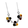 Load image into Gallery viewer, 925 Sterling Silver &amp; Genuine Baltic Amber Classic Necklace on Curbs Chain - GL925