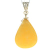 Load image into Gallery viewer, 925 Sterling Silver Gold Plated with 14 ct Gold &amp; Genuine Lemon Baltic Amber Exclusive Unique Pendant - GPD002