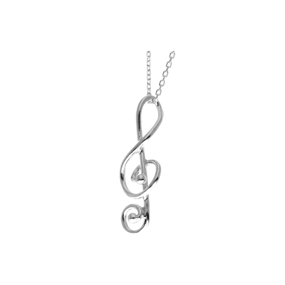 925 Sterling Silver Classic Clef Pendant- GS201