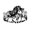 925 Sterling Silver Herd of Horses  Ring - GS401