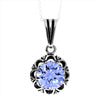 925 Sterling Silver & with Cubic Zirconia's Modern Pendant -KSP01