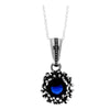 925 Sterling Silver &  with Cubic Zirconia's Modern Pendant -KSP03