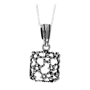 925 Sterling Silver Classic Flowers Pendant- KSP14