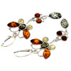 Load image into Gallery viewer, 925 Sterling Silver &amp; Genuine Baltic Amber Butterfly Earrings - M063