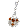 Load image into Gallery viewer, 925 Sterling Silver &amp; Genuine Baltic Amber Classic Pendant - M391