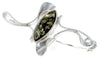 Load image into Gallery viewer, 925 Sterling Silver &amp; Genuine Baltic Amber Modern Brooch - M821