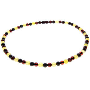 Genuine Baltic Amber Round Beads for Men / Unisex Beaded Necklace. MB022