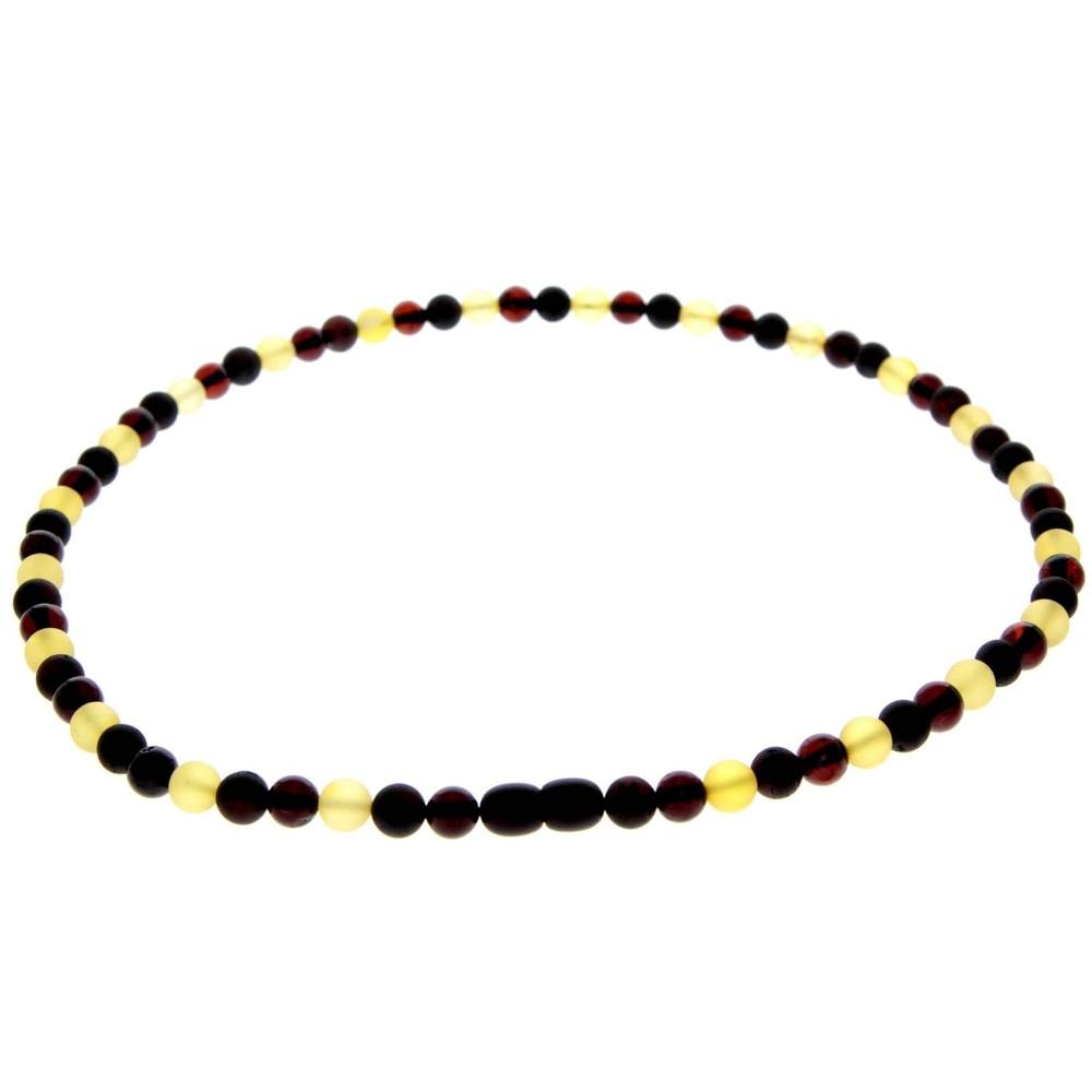 Genuine Baltic Amber Round Beads for Men / Unisex Beaded Necklace. MB022