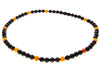 Load image into Gallery viewer, Genuine Baltic Amber Round Beads for Men / Unisex Beaded Necklace. MB023