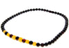 Load image into Gallery viewer, Genuine Baltic Amber Round Beads for Men / Unisex Beaded Necklace. MB025N