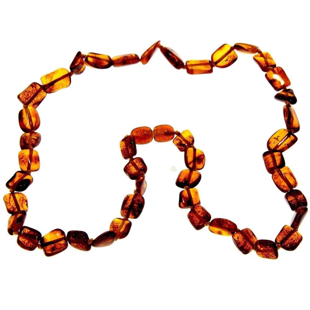 Genuine Baltic Amber Chips Style Luxurious Necklace - NE0199