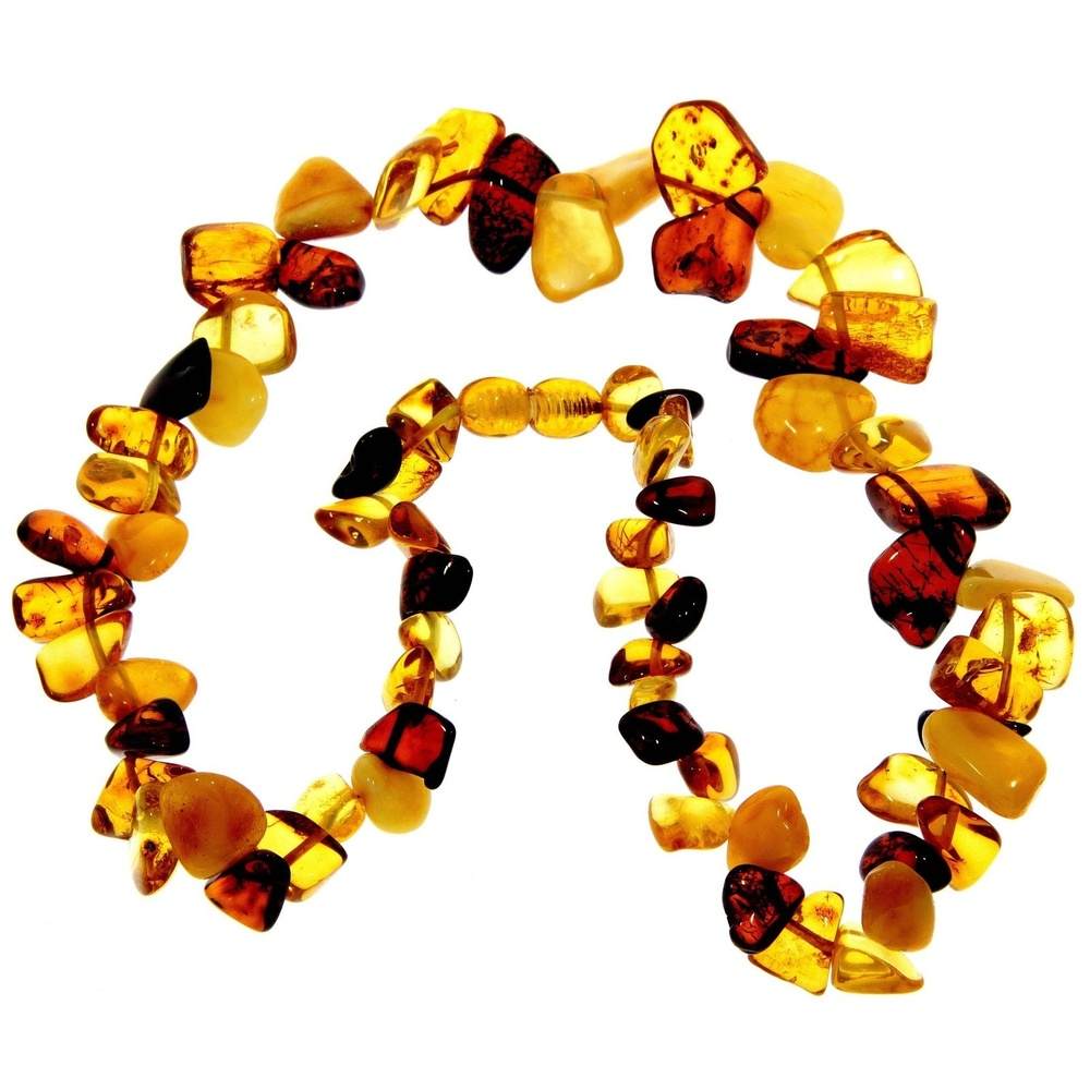 Genuine Baltic Amber Chips Style Luxurious Necklace - NE0200