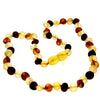 Genuine Baltic Amber Unpolished Raw Baroque Beaded Necklace in various colours & sizes. All beads knotted in between.