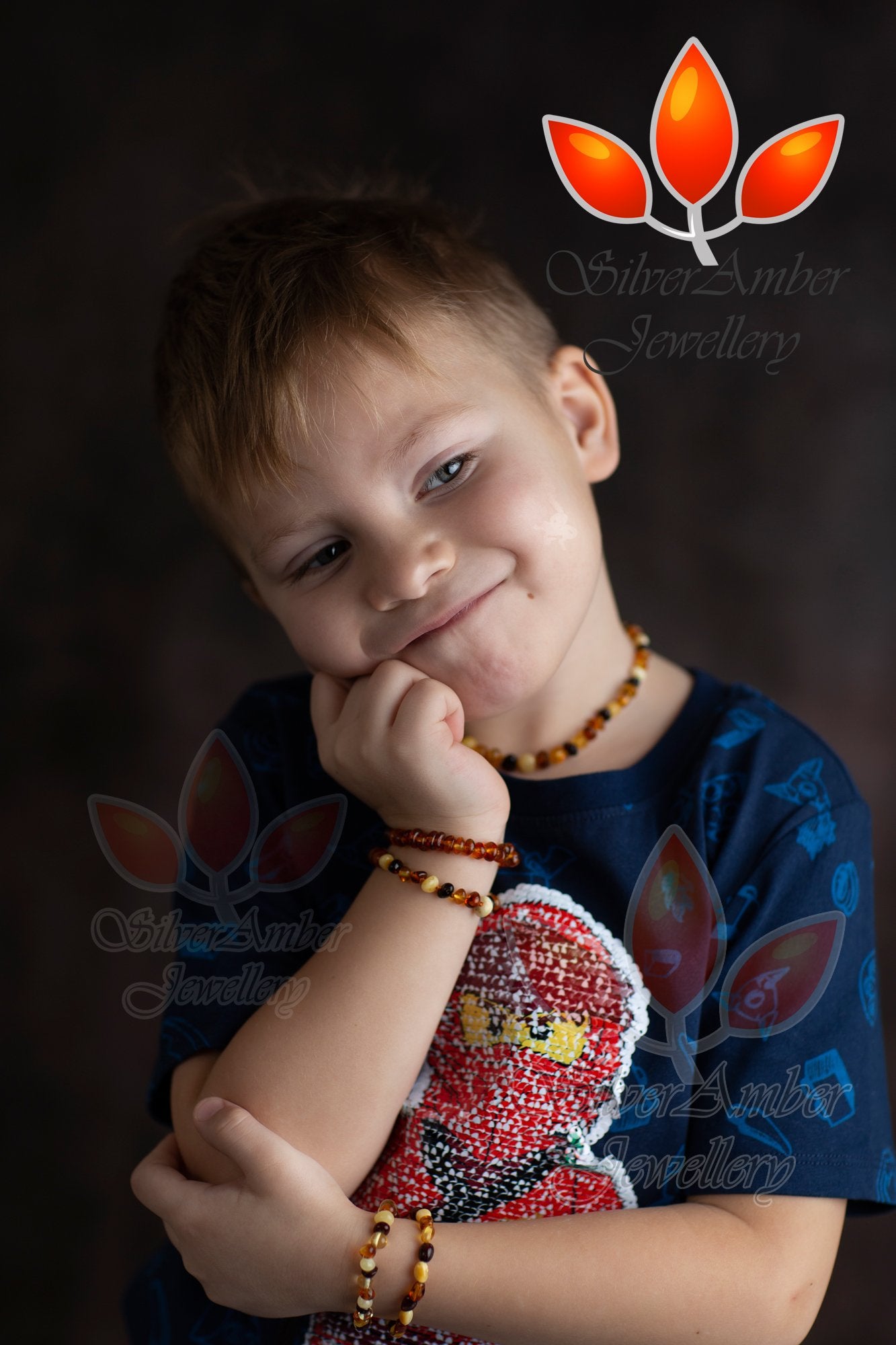 Beautiful Baroque Bracelets & Anklets in Cognac colour - Sizes Baby to Adults - SilverAmberJewellery