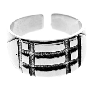 Atlanta Ring - 925 Sterling Silver Adjustable Ring for Men - P-144-R