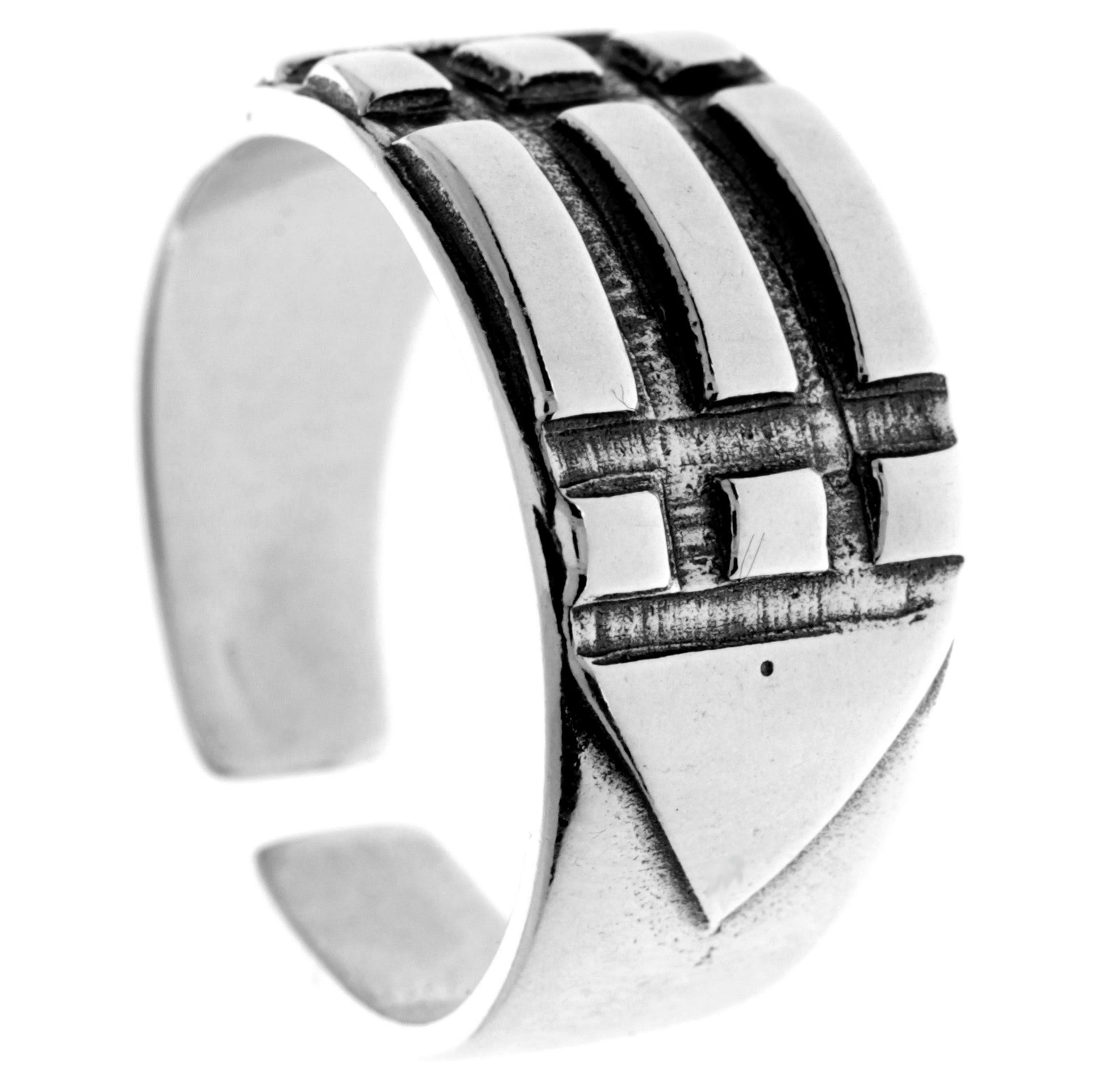 Atlanta Ring - 925 Sterling Silver Adjustable Ring for Men - P-144-R