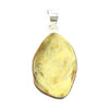 925 Sterling Silver & Genuine Lemon Baltic Amber Exlusive Unique Pendant - PD1345