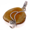 Load image into Gallery viewer, 925 Sterling Silver &amp; Genuine Lemon Baltic Amber Exlusive Unique Pendant - PD1762
