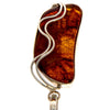 Load image into Gallery viewer, 925 Sterling Silver &amp; Genuine Cognac Baltic Amber Exlusive Unique Pendant - PD1923
